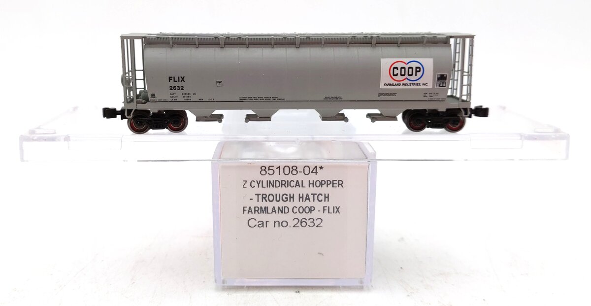 InterMountain 85108-04 Z Scale FLIX 4 Bay Cylindrical Hopper #2632 NIB