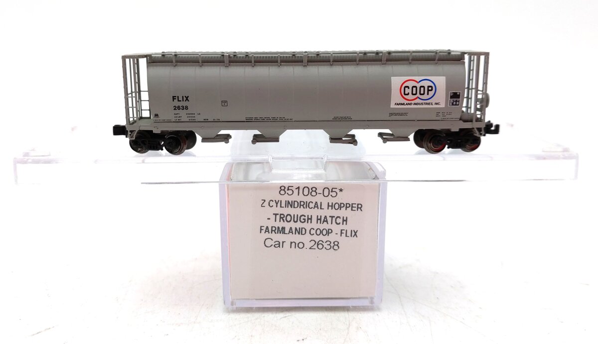 InterMountain 85108-05 Z Scale FLIX 4 Bay Cylindrical Hopper #2638 NIB