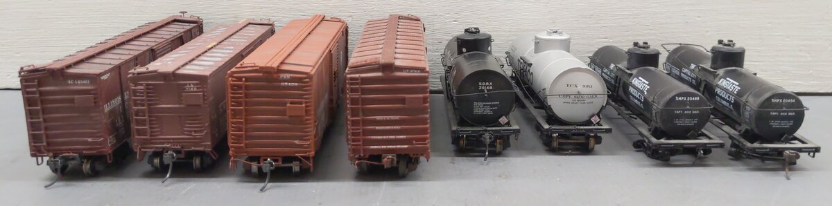 HO Scale Boxcars & Tank Cars#20489/26148/20494/9383/8125/163401/65429/197631 [8]