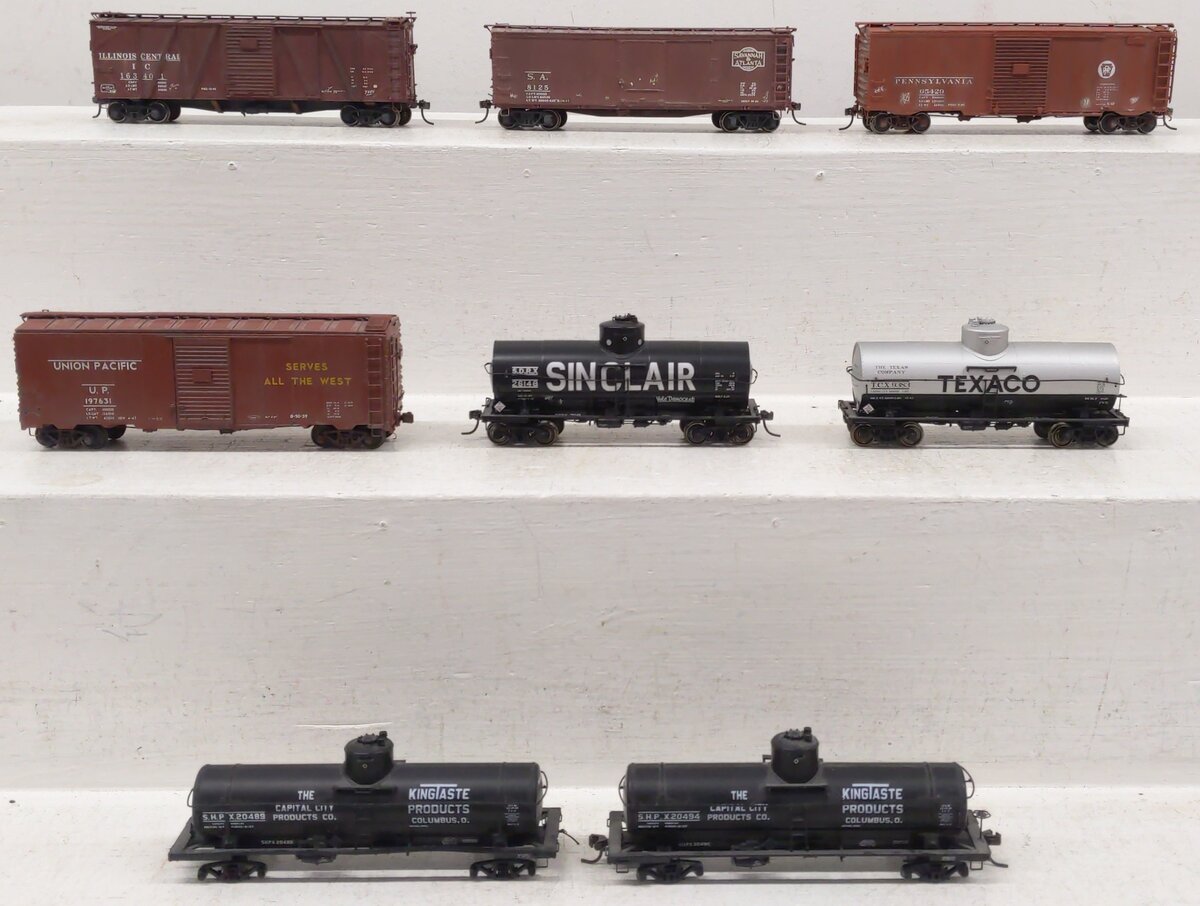 HO Scale Boxcars & Tank Cars#20489/26148/20494/9383/8125/163401/65429/197631 [8]