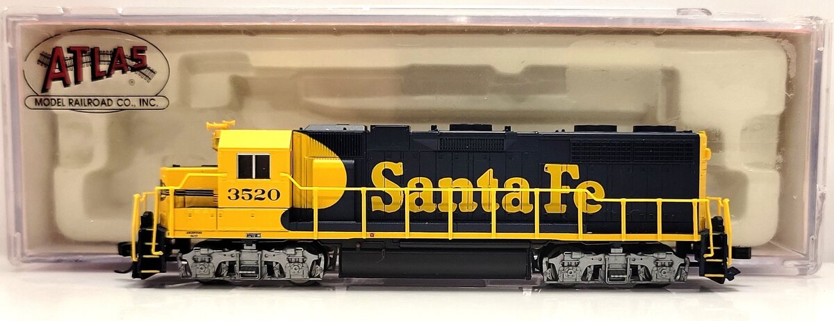 Atlas 49873 N Santa Fe GP-38 Diesel Locomotive #3520 with DCC LN/Box