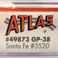 Atlas 49873 N Santa Fe GP-38 Diesel Locomotive #3520 with DCC LN/Box