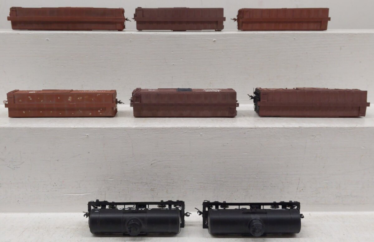 HO Scale Boxcars & Tank Cars #54335/32162/92351/33564/2702/58313/10007/1693 [8]