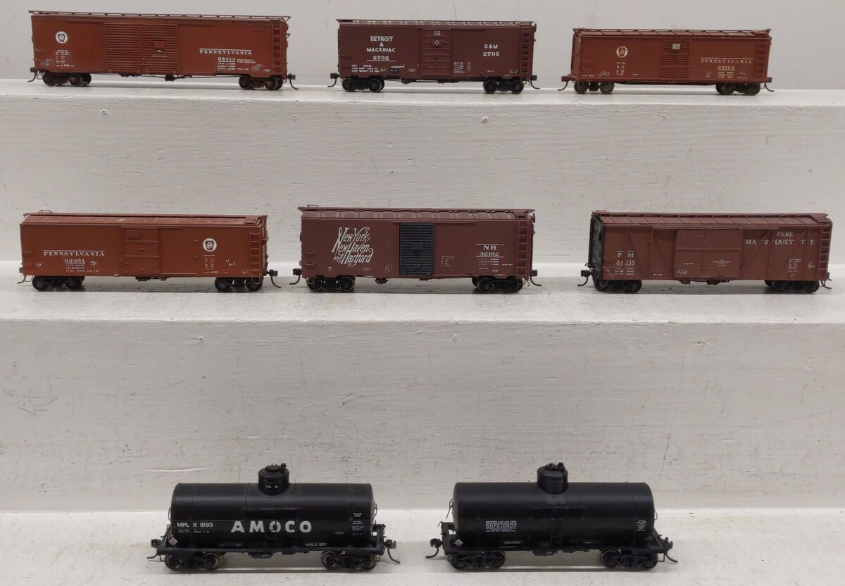 HO Scale Boxcars & Tank Cars #54335/32162/92351/33564/2702/58313/10007/1693 [8]
