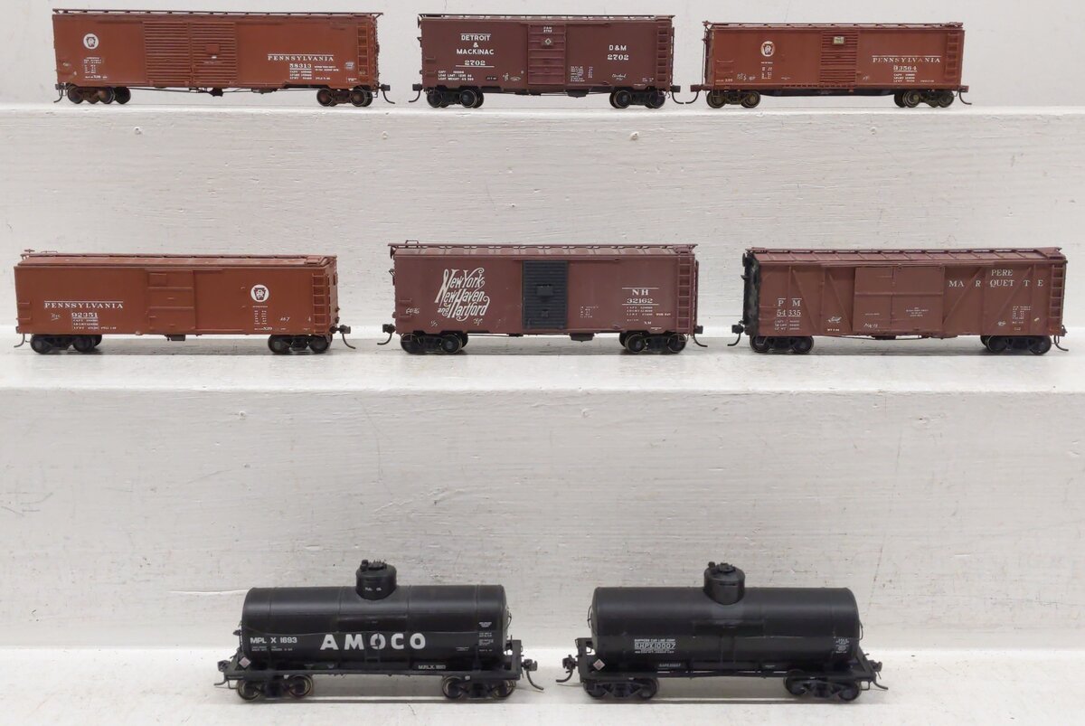 HO Scale Boxcars & Tank Cars #54335/32162/92351/33564/2702/58313/10007/1693 [8]