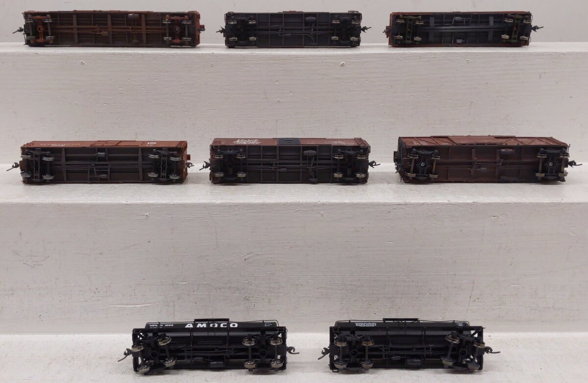 HO Scale Boxcars & Tank Cars #54335/32162/92351/33564/2702/58313/10007/1693 [8]