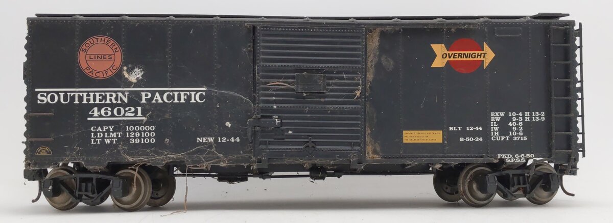 Aristo-Craft 46021 G Scale Southern Pacific Overnight Boxcar - Metal Wheels VG