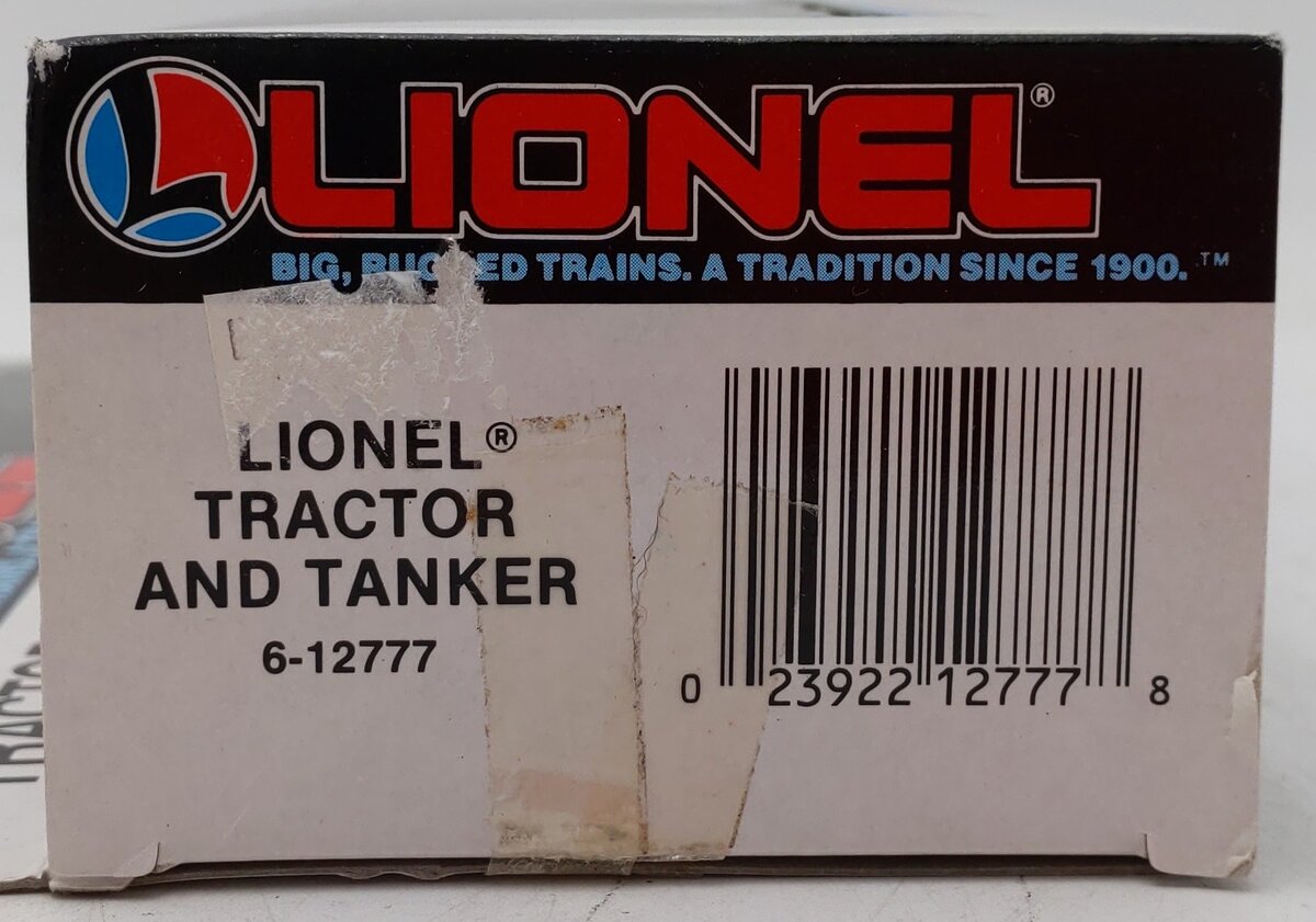 Lionel 6-12777 O Gauge Chevron Tractor and Tanker (Red) EX/Box