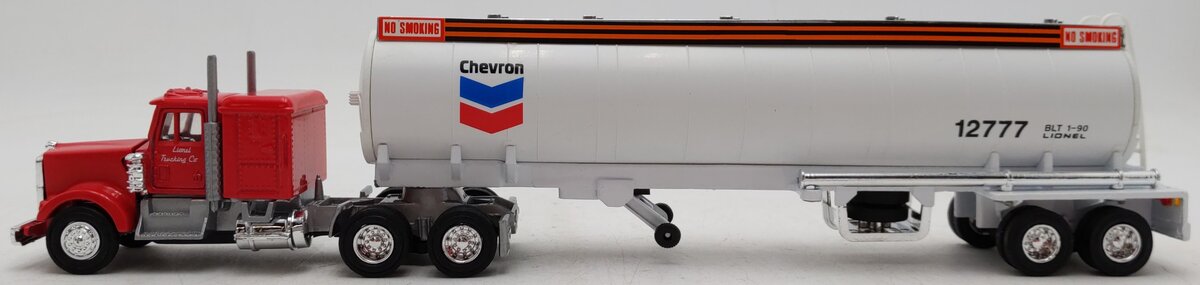 Lionel 6-12777 O Gauge Chevron Tractor and Tanker (Red) EX/Box