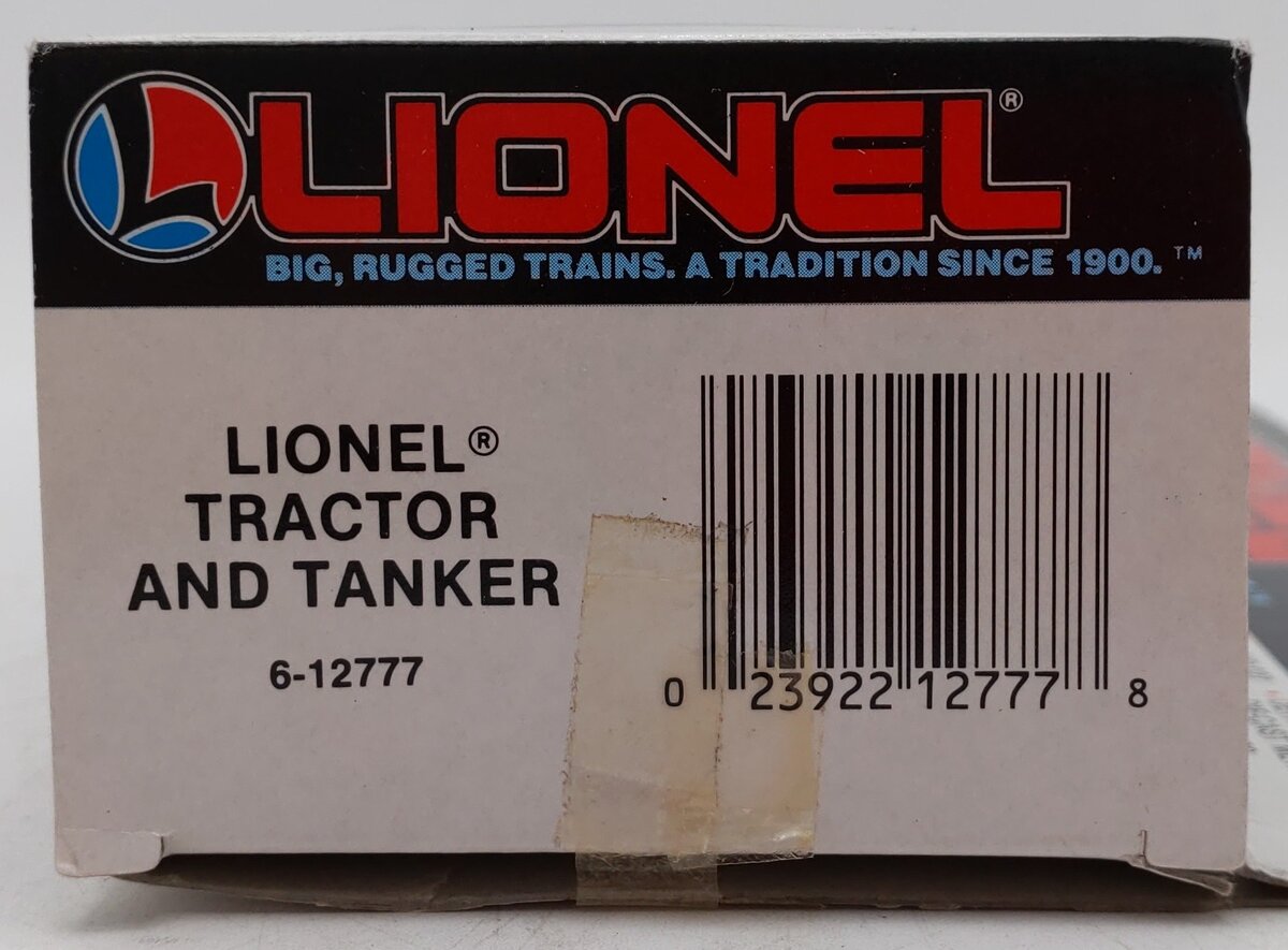 Lionel 6-12777 O Gauge Chevron Tractor and Tanker (Red) EX/Box