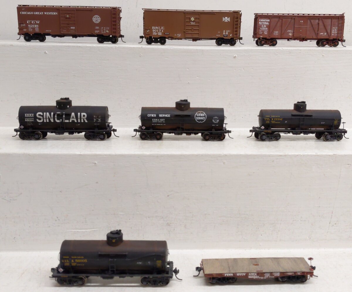 HO Boxcars, Tank & Flatcar #925528/77787/26107/1127/56005/90171/92048/426038 [8]