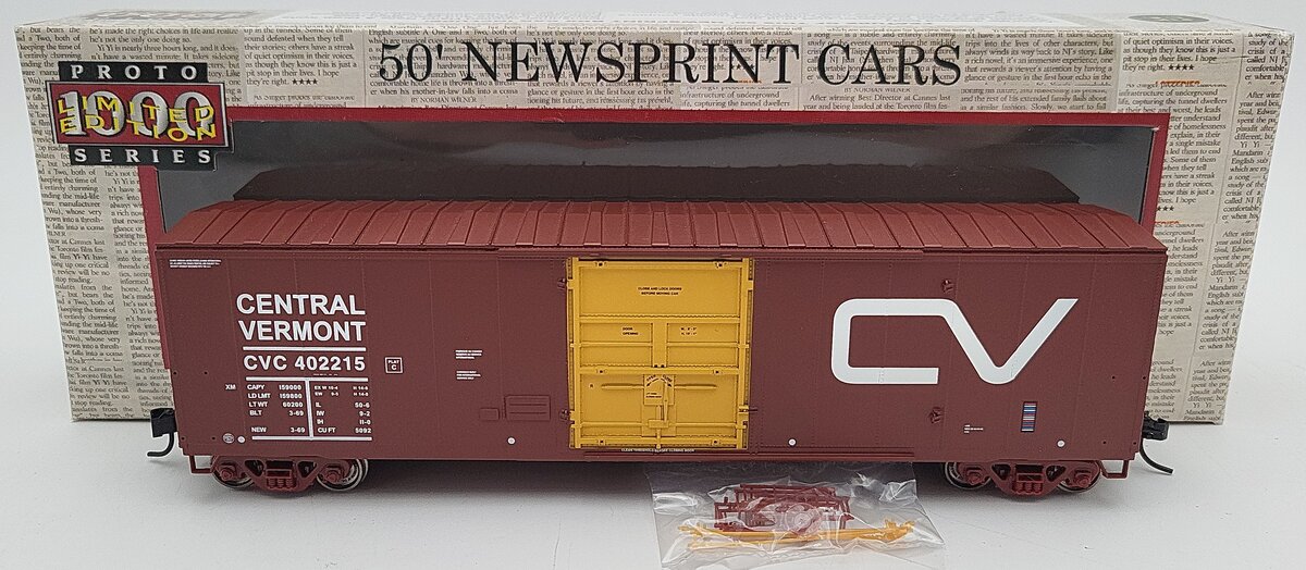 Proto 1000 300559 Central Vermont 50' Newsprint Reefer #402215 LN/Box