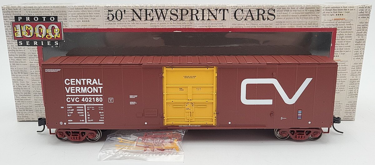 Proto 1000 300558 HO Scale Central Vermont 50' Newsprint Reefer #402180 LN/Box