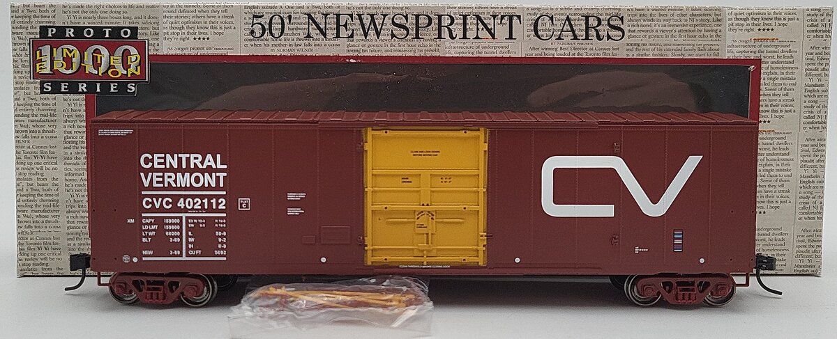 Proto 1000 300557 HO Scale Central Vermont 50' Newsprint Reefer #402112 LN/Box