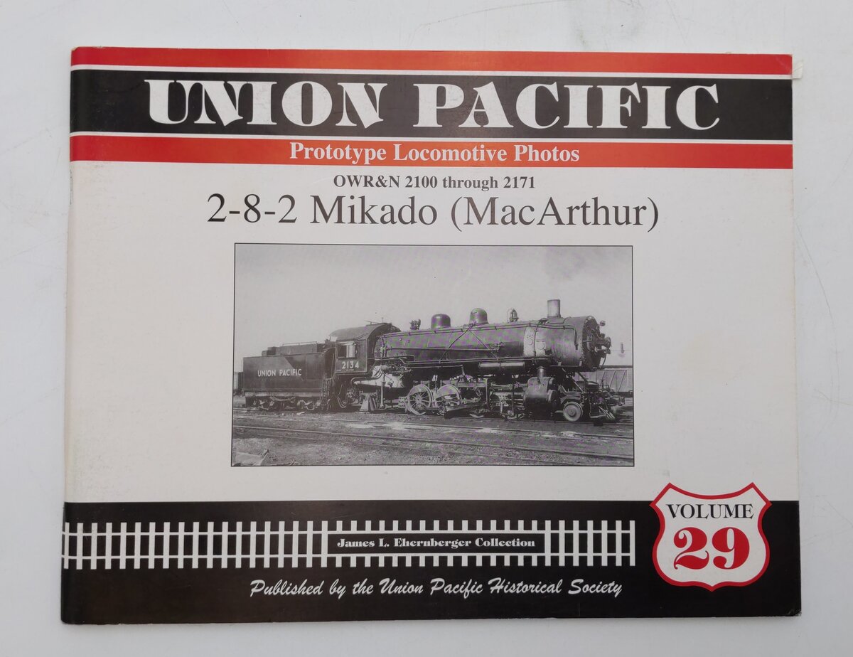 Union Pacific Prototype Locomotive Photos Volume 29: 2-8-2 Mikado Paperback Book EX