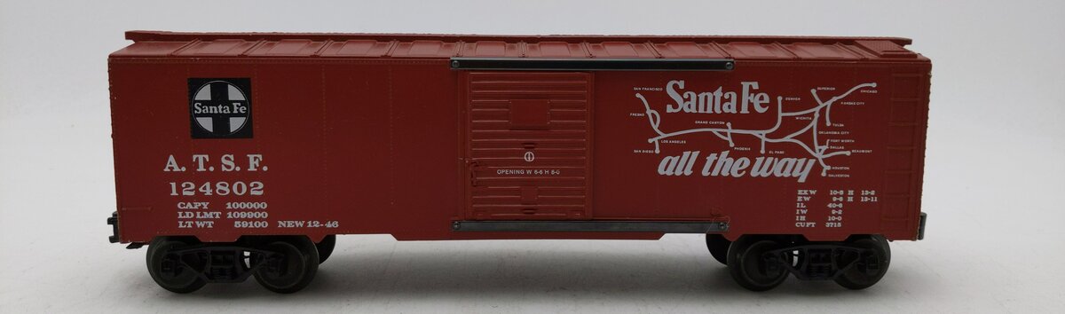 Lionel 6-83063 O Santa Fe Super Chief Boxcar #124802 EX