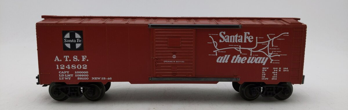 Lionel 6-83063 O Santa Fe Super Chief Boxcar #124802 EX