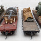 HO Scale Flatcars w/ Custom Loads-MP, PLE, & PRR #8052/6887/435472/925534 [4]