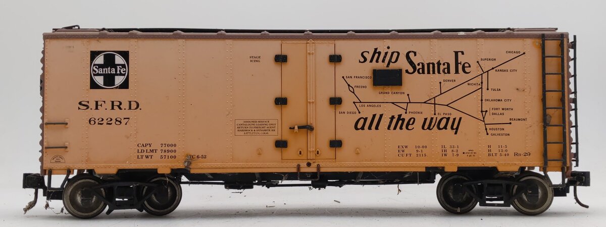 Aristo-Craft 46228-3 G Scale The Super Chief Boxcar #62287 VG