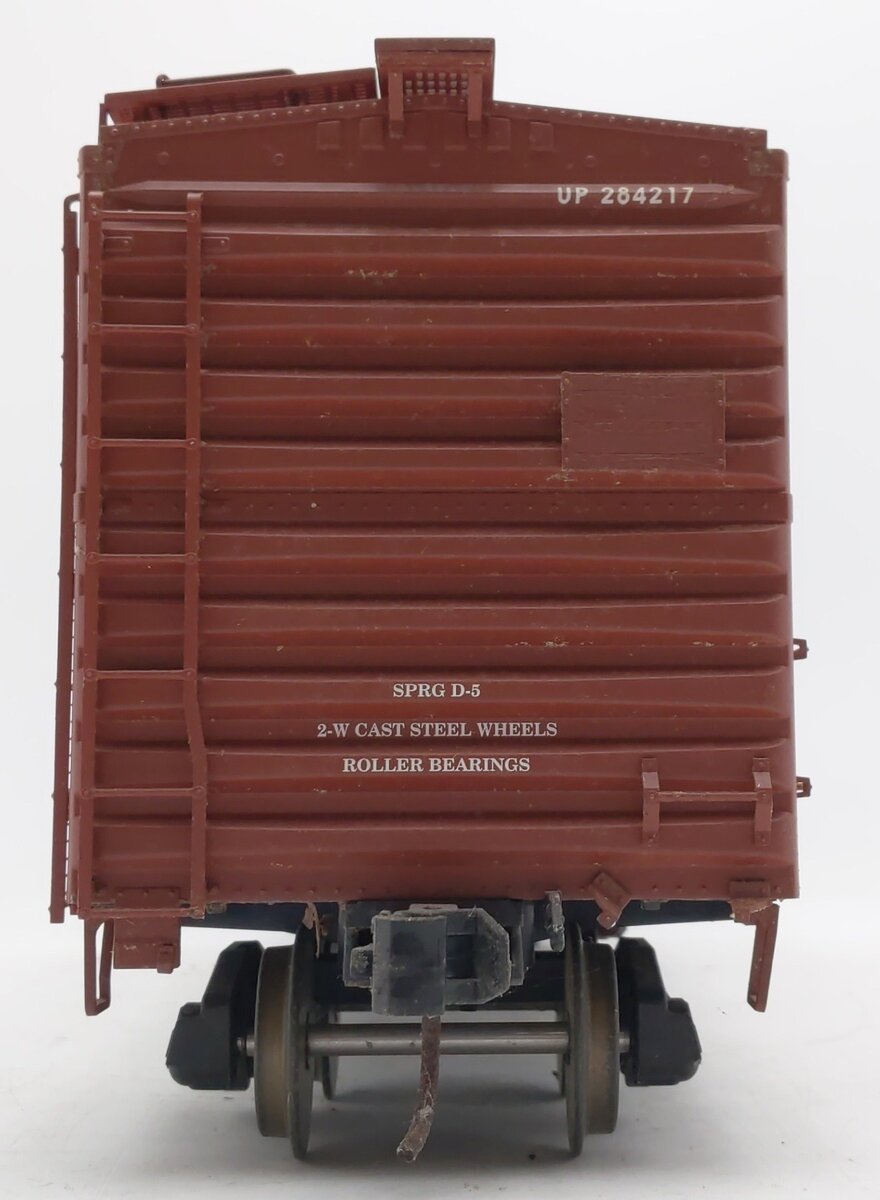 USA Trains R19201C G Union Pacific 40' Box Car #284217 w/ Metal Wheels VG