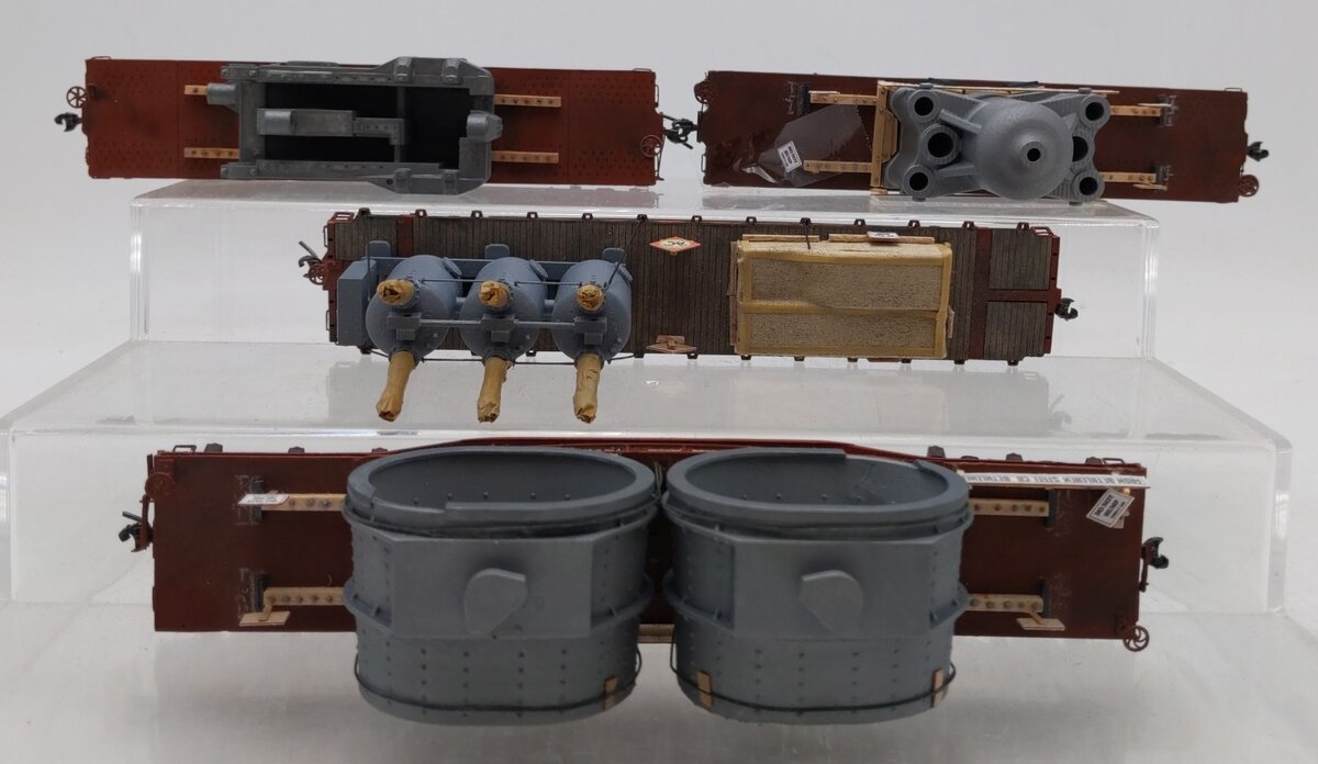 HO Scale Flatcar w/Custom Loads-PRR & CNW #475219/470202/435492/48053 [4]
