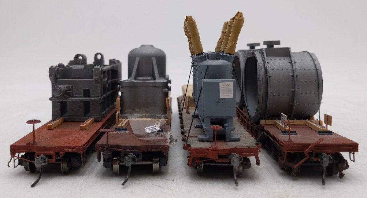 HO Scale Flatcar w/Custom Loads-PRR & CNW #475219/470202/435492/48053 [4]
