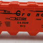 Lionel 6-9112 O Gauge Denver & Rio Grande Western Covered Long Hopper EX