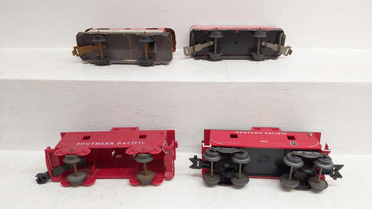 Marx Vintage Prewar Tinplate Freight Cars [4] VG