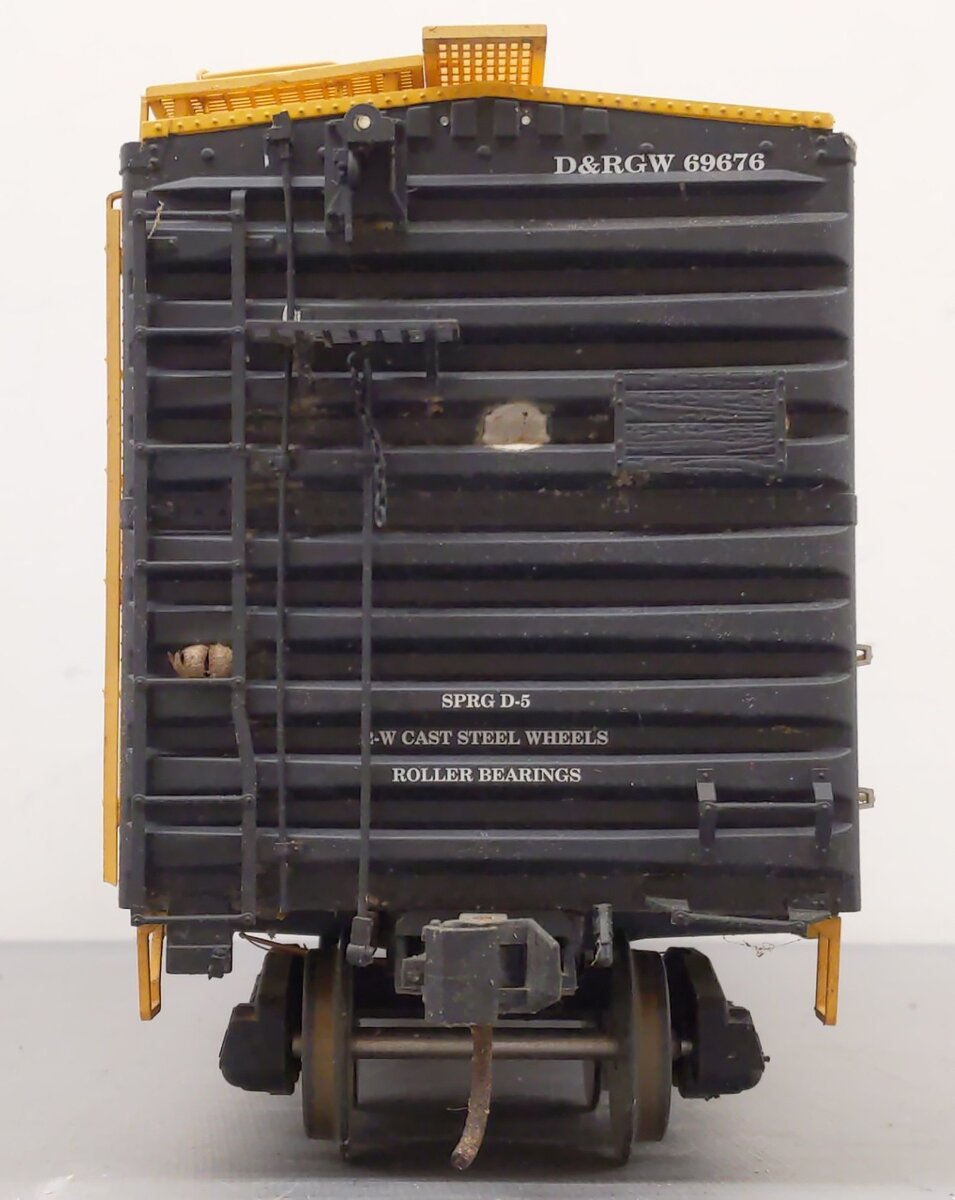 USA Trains R19209A G Rio Grande 40 Ft. PS-1 Steel Box Car #69676 - Metal Wheels VG/Box