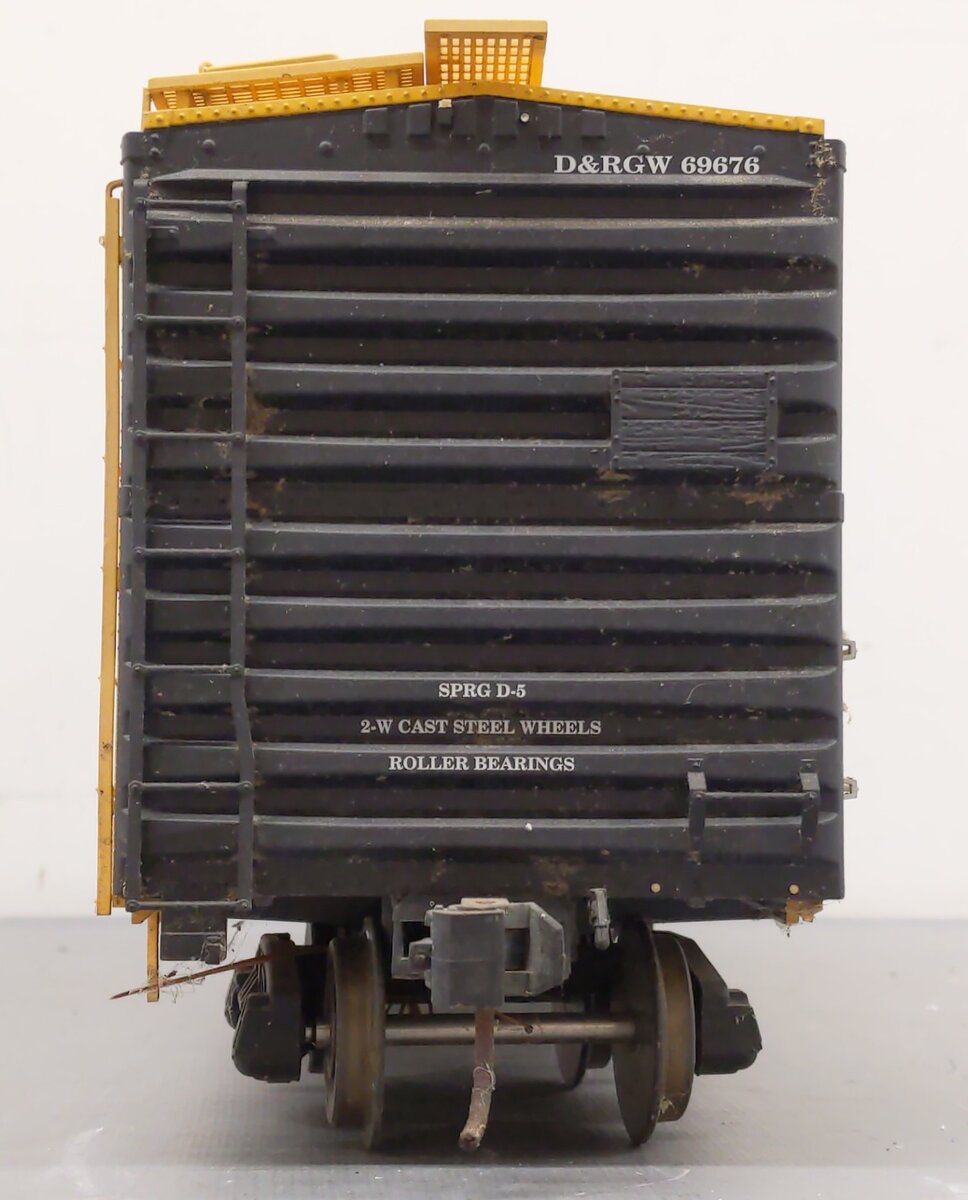 USA Trains R19209A G Rio Grande 40 Ft. PS-1 Steel Box Car #69676 - Metal Wheels VG/Box