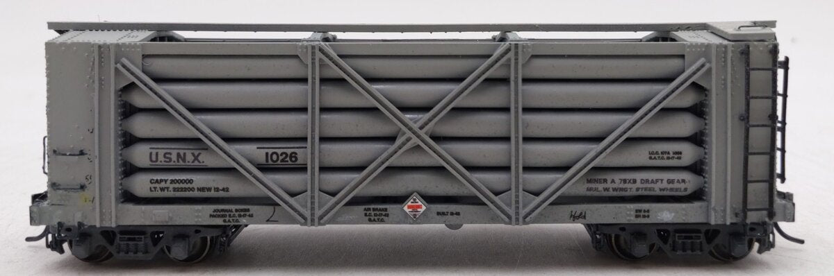 Beaver Models HO US Navy GATX 3rd Generation Helium Tank Car Kit #1026-Assembled EX