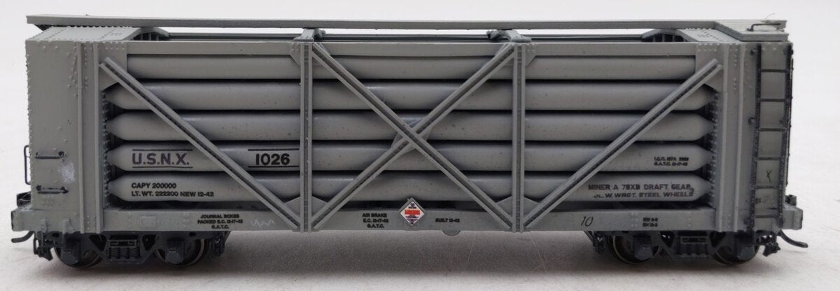 Beaver Models HO US Navy GATX 3rd Generation Helium Tank Car Kit #1026-Assembled EX