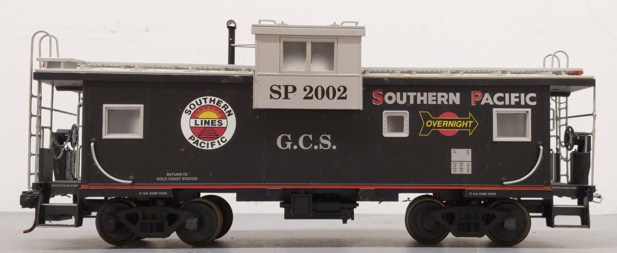 USA Trains SP2002 G Southern Pacific Extended Vision Caboose #2002 VG/Box