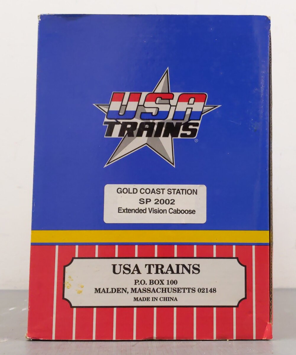 USA Trains SP2002 G Southern Pacific Extended Vision Caboose #2002 VG/Box