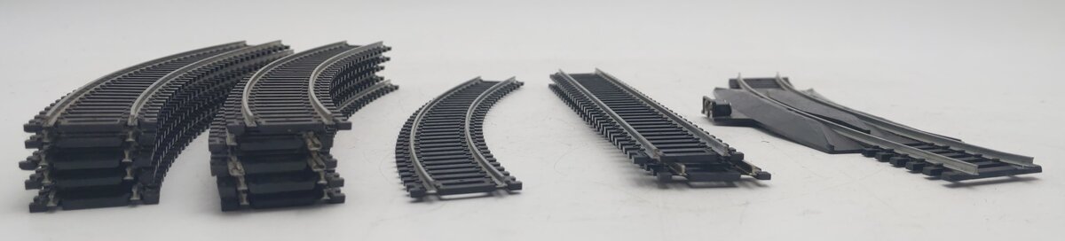 Bachmann 44-2779 HO Gauge Assorted Straight & Curved Track Sections [14] VG