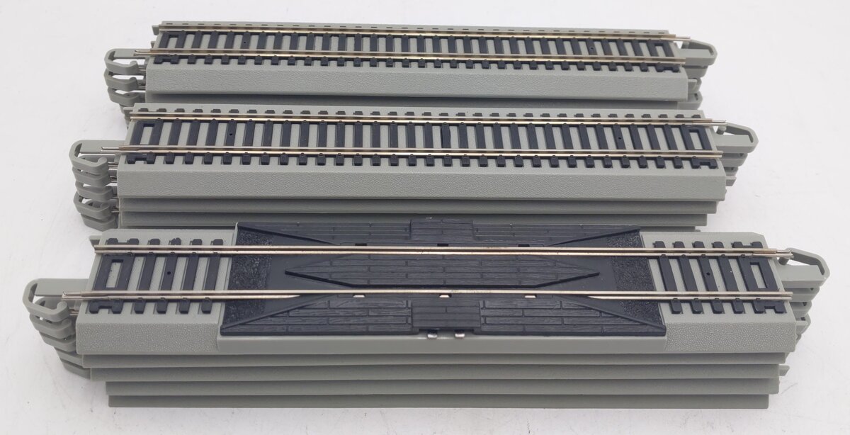 Bachmann 92123-A4 HO Assorted Nickel Silver Straight E-Z Track Sections (15) EX
