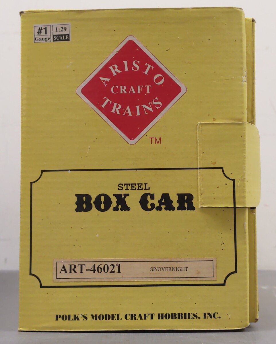 Aristo-Craft 46021 G Scale Southern Pacific Overnight Boxcar - Metal Wheels VG/Box