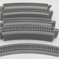 Bachmann HO Gauge Assorted Nickel-Silver E-Z Track Curved Track Sections [25] EX