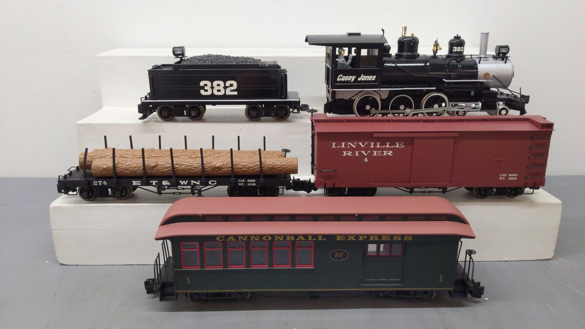 Bachmann 90039 Casey Jones G Gauge Steam Train Set VG/Box