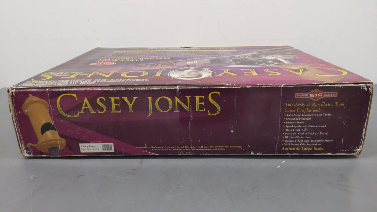 Bachmann 90039 Casey Jones G Gauge Steam Train Set VG/Box