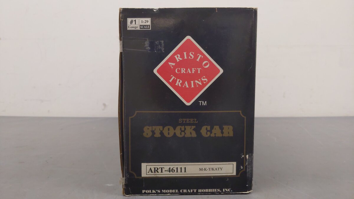 Aristo-Craft 46111 G Scale Missouri-Kansas-Texas Stock Car #46111 EX/Box