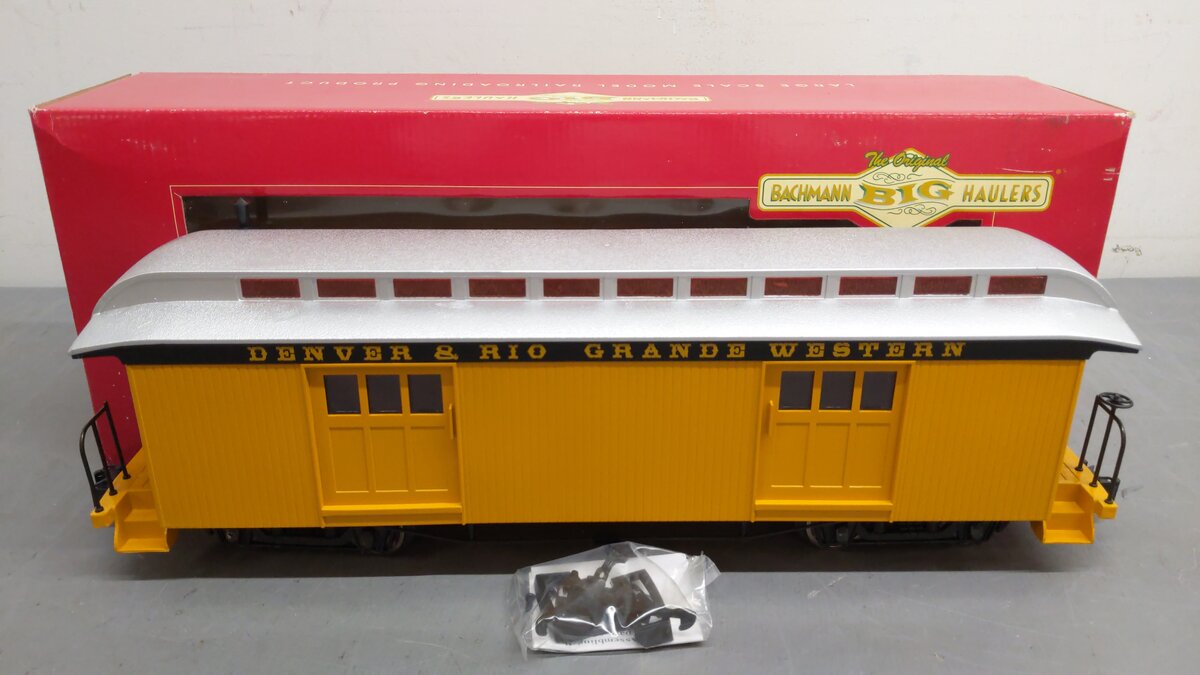 Bachmann 89793 G Scale Denver & Rio Grande Western Baggage Car EX/Box