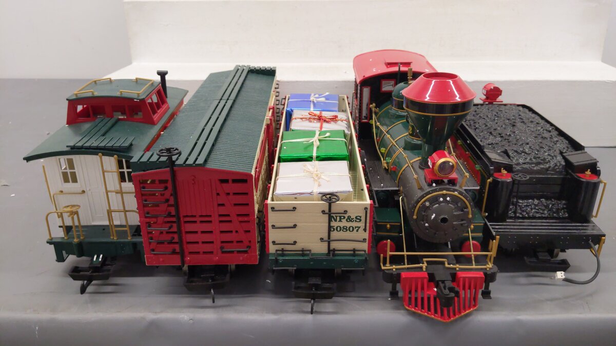 Bachmann 90061 Northern Lights G Gauge Steam Train Set VG/Box