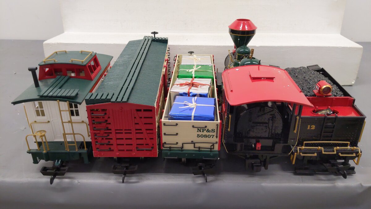 Bachmann 90061 Northern Lights G Gauge Steam Train Set VG/Box