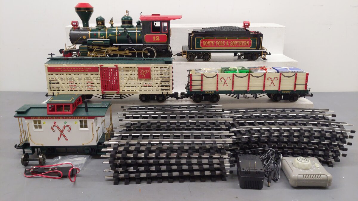 Bachmann 90061 Northern Lights G Gauge Steam Train Set VG/Box