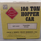 Aristo-Craft 41401 B&O 3 Bay 100K Coal Hopper #161402 (Metal Wheels) EX/Box