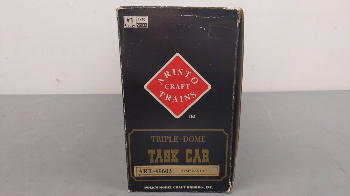 Aristo-Craft 41603 Santa Fe Triple Dome Tank Car EX/Box