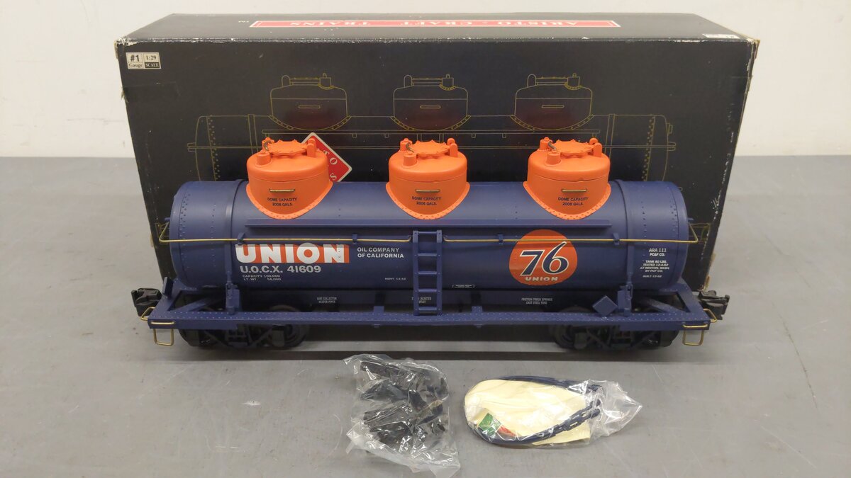 Aristo-Craft 41609 Union Oil 76 Triple Dome Tank Car EX/Box