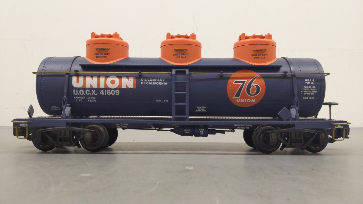 Aristo-Craft 41609 Union Oil 76 Triple Dome Tank Car EX/Box