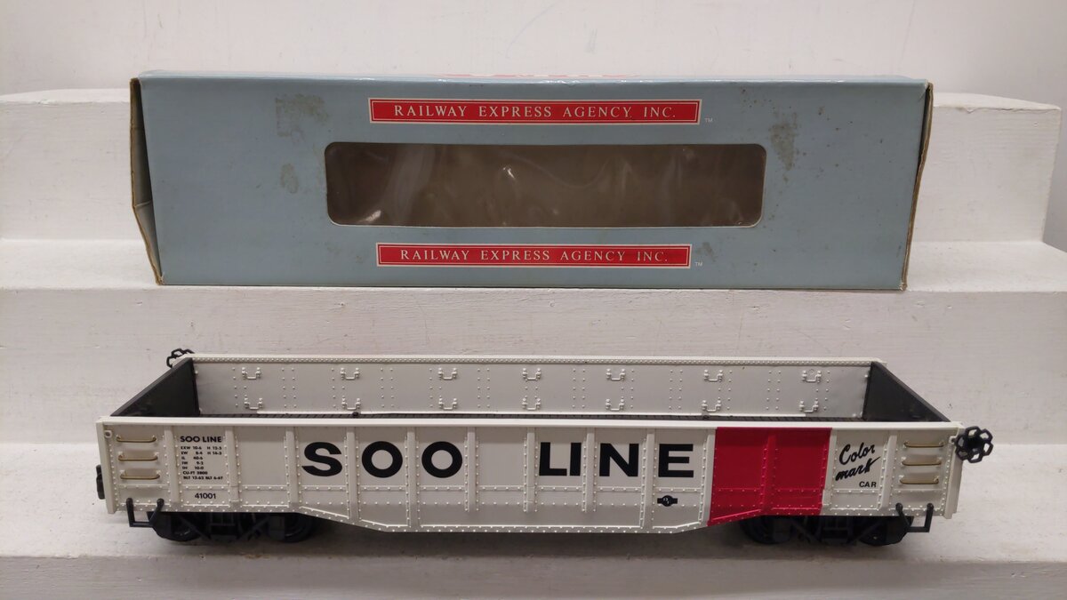 Aristo-Craft ART41001 G Scale SOO line Gondola/ Watermark VG/Box